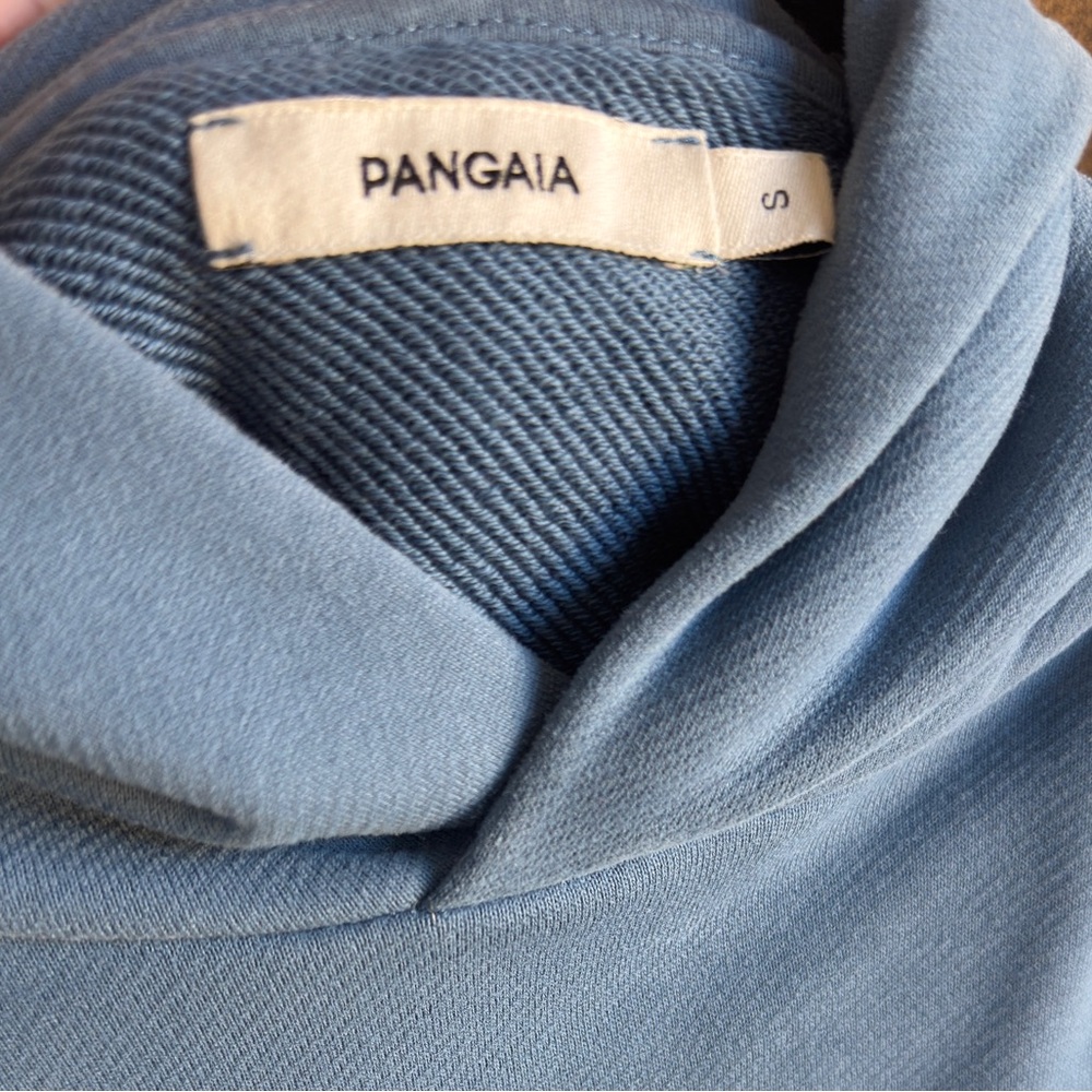 Pangaia Organic Cotton Hooded Long Sleeve Sweatshirt Blue Small - Picture 13 of 13